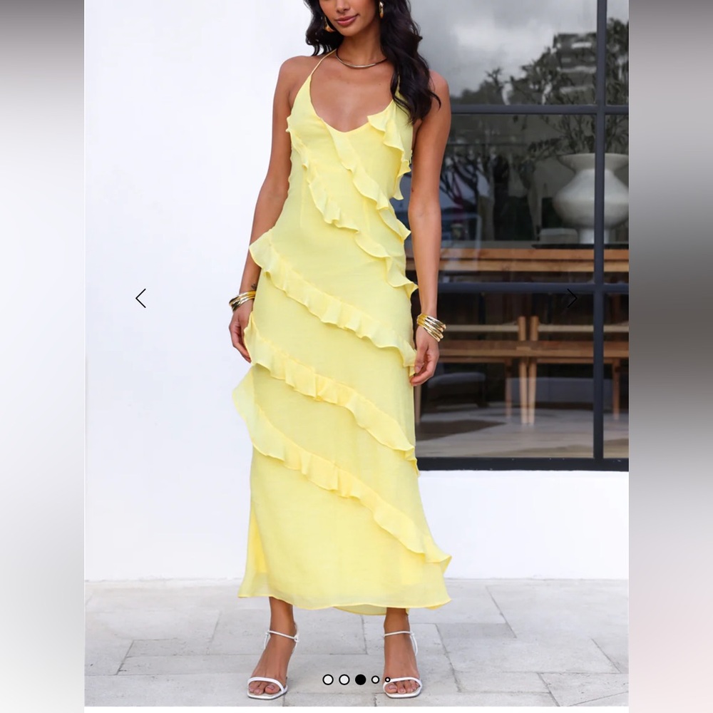 Hello Molly WHAT A BEAUTY MAXI DRESS YELLOW